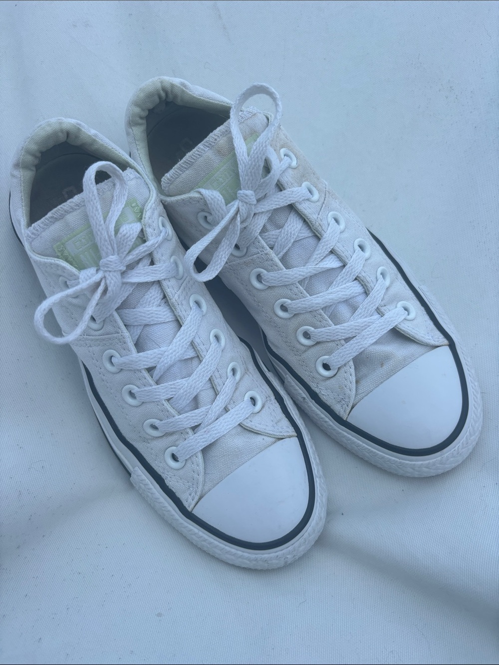 Converse Low-Top Canvas Sneakers in white